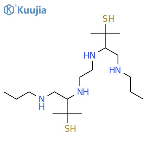 2-Butanethiol, 3,3'-(1,2-ethanediyldiimino)bis[2-methyl-4-(propylamino)- structure