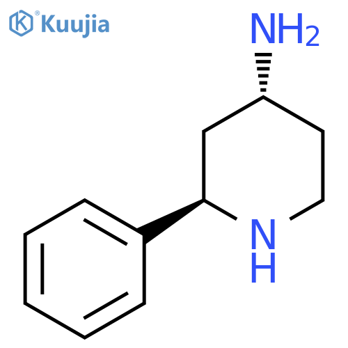 rac-(2R,4R)-2-phenylpiperidin-4-amine structure