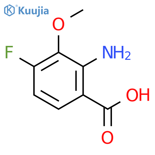 2-Amino-3-methoxy-4-fluorobenzoic acid structure