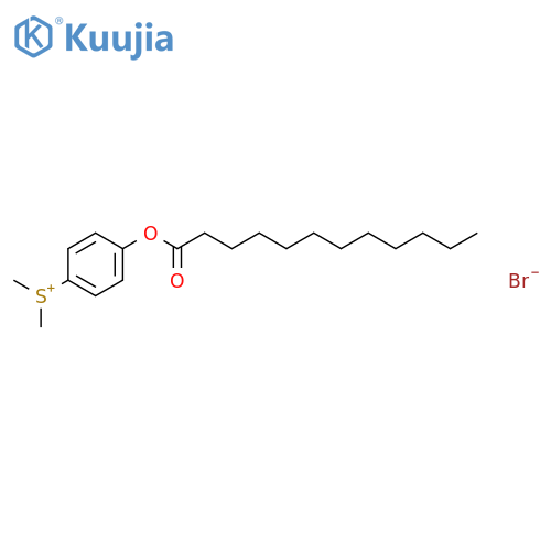 Sulfonium, dimethyl[4-[(1-oxododecyl)oxy]phenyl]-, bromide structure