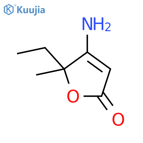 2(5H)-Furanone,4-amino-5-ethyl-5-methyl-(9CI) structure