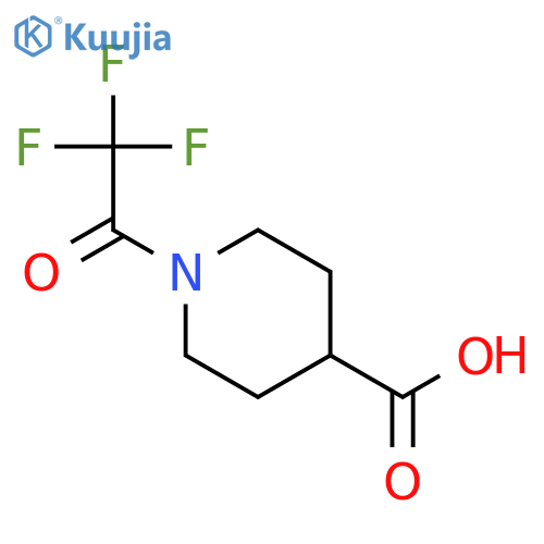 1-(2,2,2-Trifluoroacetyl)piperidine-4-carboxylic acid structure