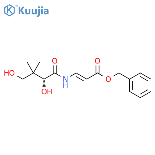 2-Propenoic acid, 3-[[(2R)-2,4-dihydroxy-3,3-dimethyl-1-oxobutyl]amino]-, phenylmethyl ester, (2E)- structure