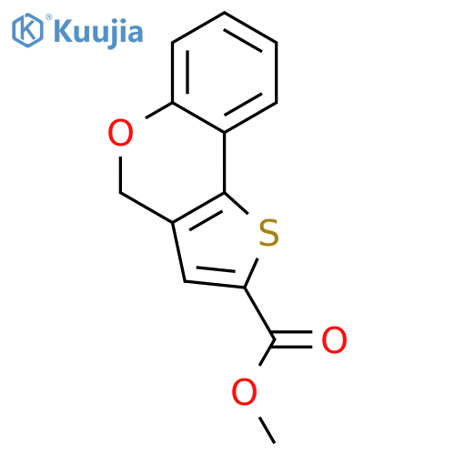 4H-Thieno[3,2-c][1]benzopyran-2-carboxylicacid, methyl ester structure
