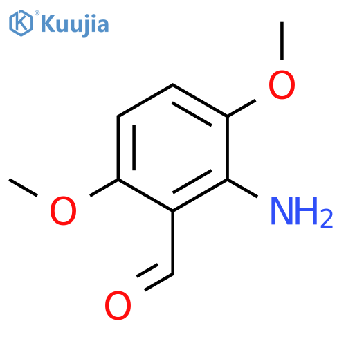 2-Amino-3,6-dimethoxybenzenecarbaldehyde structure