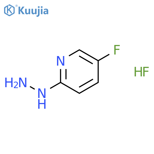 5-Fluoro-2-hydrazinylpyridine hydrofluoride structure
