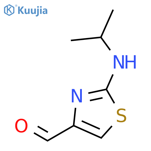 4-Thiazolecarboxaldehyde, 2-[(1-methylethyl)amino]- structure