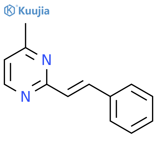 Pyrimidine, 4-methyl-2-(2-phenylethenyl)- structure