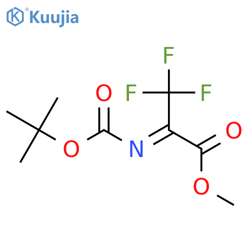 Methyl 2-((tert-butoxycarbonyl)imino)-3,3,3-trifluoropropanoate structure