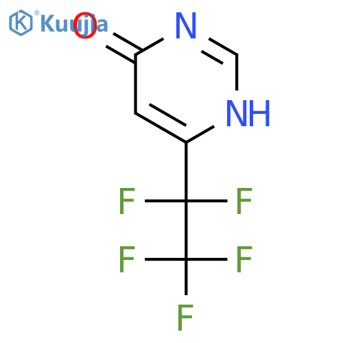 4(1H)-Pyrimidinone, 6-(pentafluoroethyl)- structure