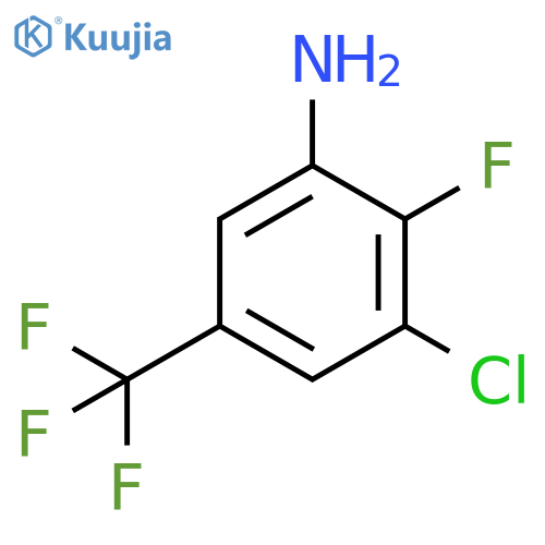 3-Chloro-2-fluoro-5-(trifluoromethyl)aniline structure