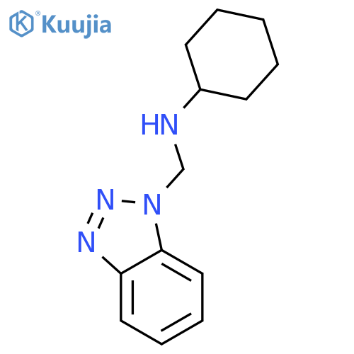 1H-Benzotriazole-1-methanamine, N-cyclohexyl- structure