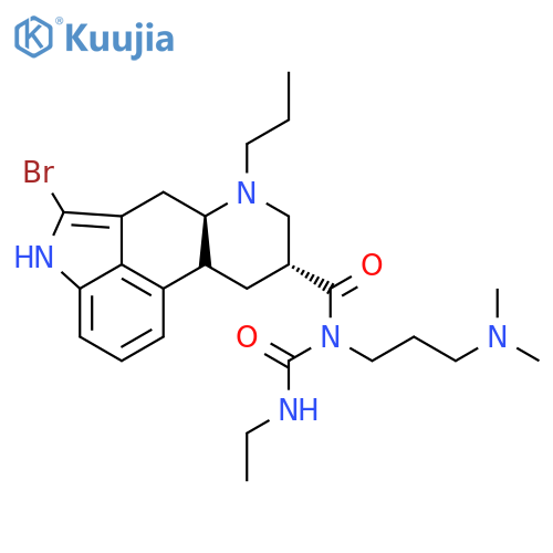 Ergoline-8-carboxamide,2-bromo-N-[3-(dimethylamino)propyl]-N-[(ethylamino)carbonyl]-6-propyl-, (8b)- (9CI) structure