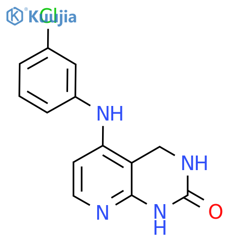 5-(3-Chlorophenylamino)-3,4-dihydropyrido[2,3-d]pyrimidin-2(1H)-one structure