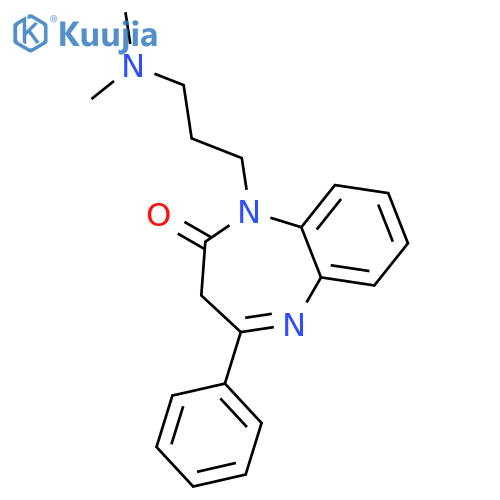 2H-1,5-Benzodiazepin-2-one,1-[3-(dimethylamino)propyl]-1,3-dihydro-4-phenyl- structure