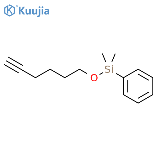 Benzene, [(5-hexyn-1-yloxy)dimethylsilyl]- structure
