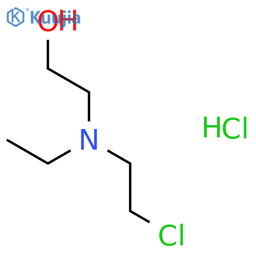 ETHANOL, 2-[(2-CHLOROETHYL)ETHYLAMINO]-, HYDROCHLORIDE structure