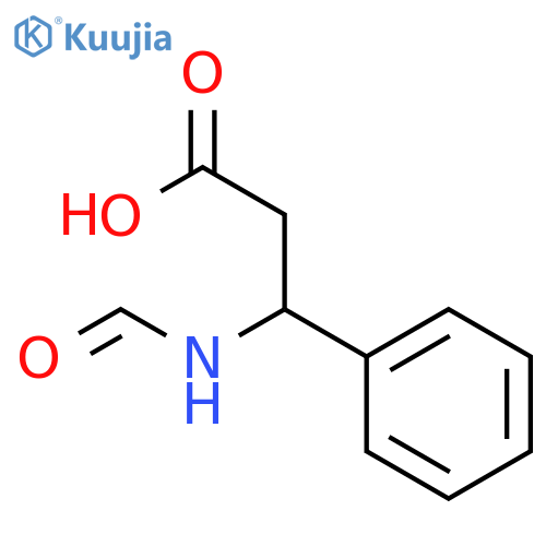 3-(formylamino)-3-phenylpropanoic acid structure