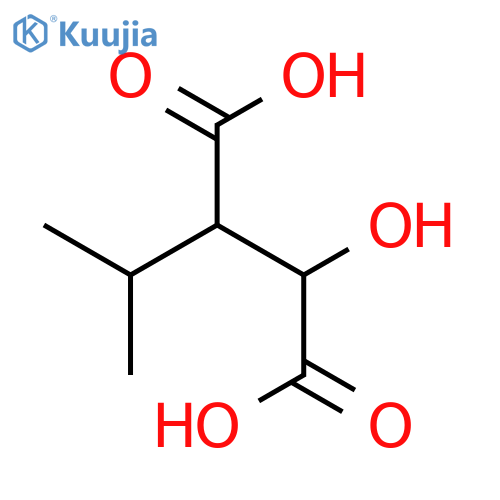 2-hydroxy-3-isopropylsuccinic acid structure