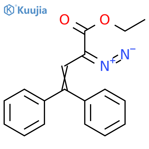 3-Butenoic acid, 2-diazo-4,4-diphenyl-, ethyl ester structure