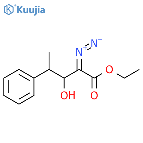 Benzenebutanoic acid, α-diazo-β-hydroxy-γ-methyl-, ethyl ester (9CI) structure