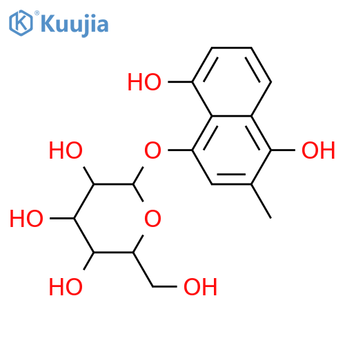 b-D-Glucopyranoside,4,8-dihydroxy-3-methyl-1-naphthalenyl (9CI) structure