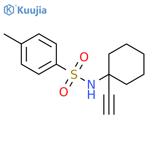 Benzenesulfonamide, N-(1-ethynylcyclohexyl)-4-methyl- structure