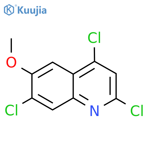 2,4,7-trichloro-6-methoxyquinoline structure