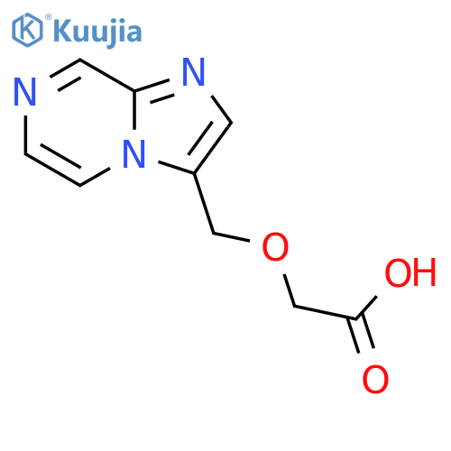 2-(imidazo[1,2-a]pyrazin-3-ylmethoxy)acetic acid structure