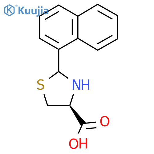 (4S)-2-(1-Naphthyl)-1,3-thiazolidine-4-carboxylic acid structure
