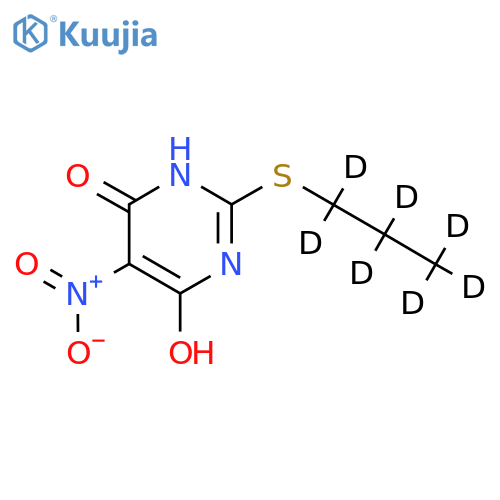 6-Hydroxy-5-nitro-2-[(2H7)propylsulfanyl]-4(3H)-pyrimidinone structure