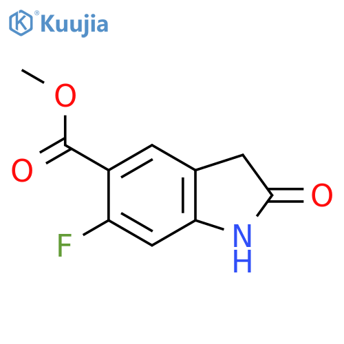 methyl 6-fluoro-2-oxo-2,3-dihydro-1H-indole-5-carboxylate structure