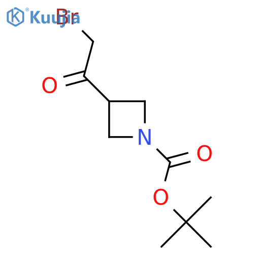 Tert-butyl 3-(2-bromoacetyl)azetidine-1-carboxylate structure