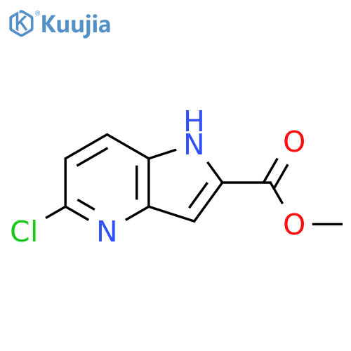 Methyl 5-chloro-1H-pyrrolo[3,2-b]pyridine-2-carboxylate structure