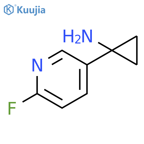 1-(6-fluoropyridin-3-yl)cyclopropan-1-amine structure