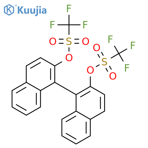 (R)-1,1'-Binaphthalene-2,2'-diyl Bis(trifluoromethanesulfonate) structure