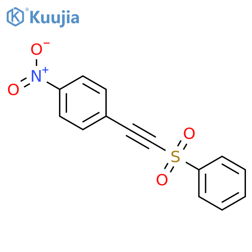 Benzene, 1-nitro-4-[(phenylsulfonyl)ethynyl]- structure