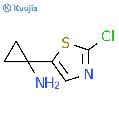 1-(2-chloro-1,3-thiazol-5-yl)cyclopropan-1-amine structure