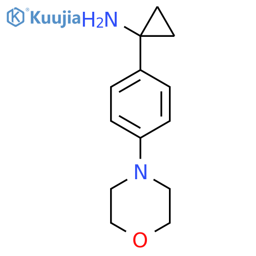 1-4-(morpholin-4-yl)phenylcyclopropan-1-amine structure