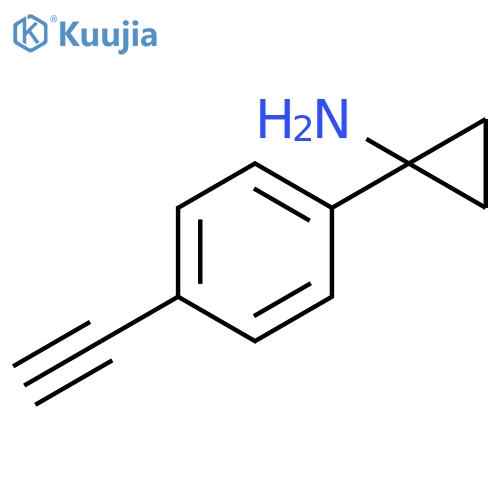 1-(4-ethynylphenyl)cyclopropan-1-amine structure