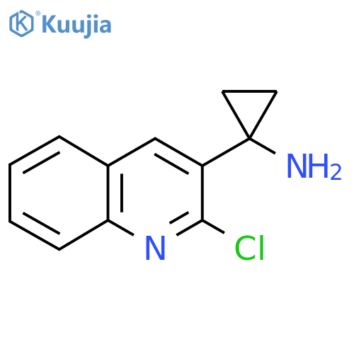 1-(2-chloroquinolin-3-yl)cyclopropan-1-amine structure