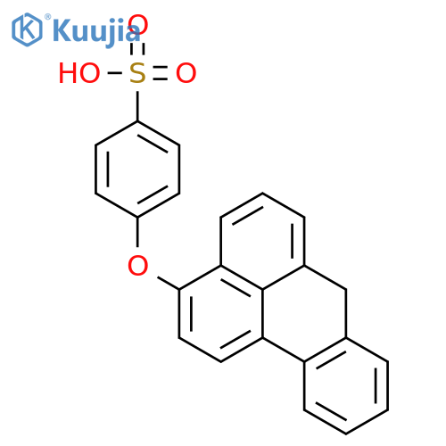 Benzenesulfonic acid, 4-(7H-benz[de]anthracen-3-yloxy)- structure