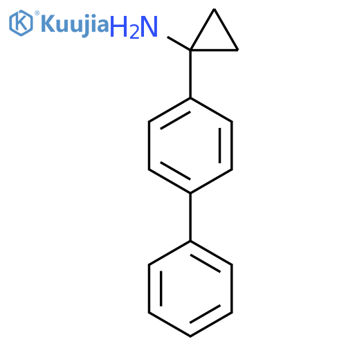 1-(4-phenylphenyl)cyclopropan-1-amine structure