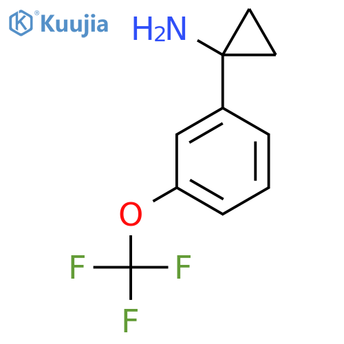 1-3-(trifluoromethoxy)phenylcyclopropan-1-amine structure