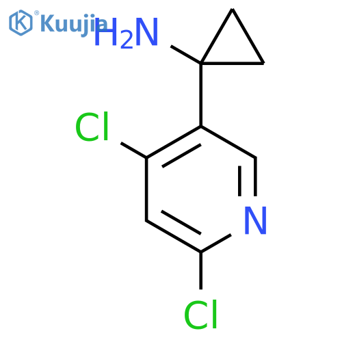 1-(4,6-dichloropyridin-3-yl)cyclopropan-1-amine structure