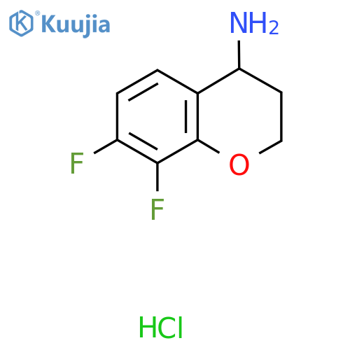 7,8-Difluorochroman-4-amine hydrochloride structure