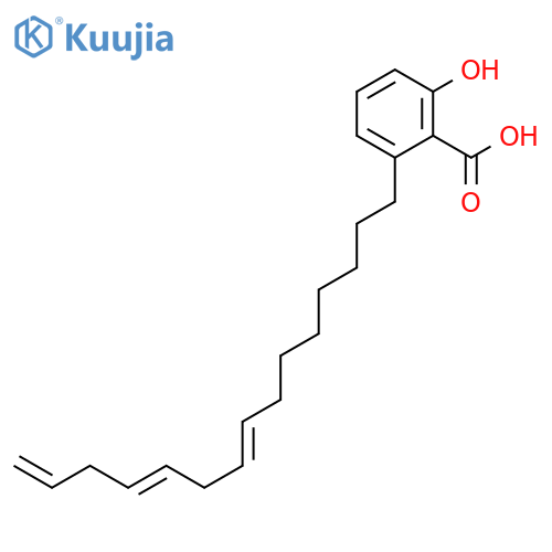 2-hydroxy-6-[(8z,11z)-8,11,14-pentadecatrien-1-yl]benzoic Acid structure