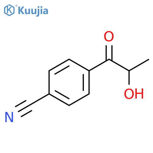4-(2-hydroxypropanoyl)benzonitrile structure