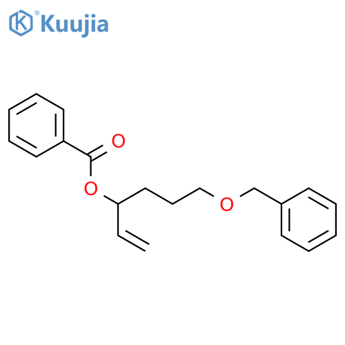 1-Hexen-3-ol, 6-(phenylmethoxy)-, 3-benzoate structure