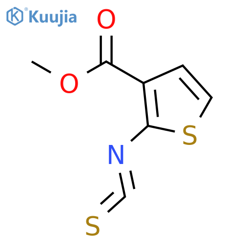3-Thiophenecarboxylicacid, 2-isothiocyanato-, methyl ester structure